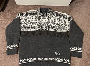 Men’s Lana Wool Blend Ski Sweater, XL